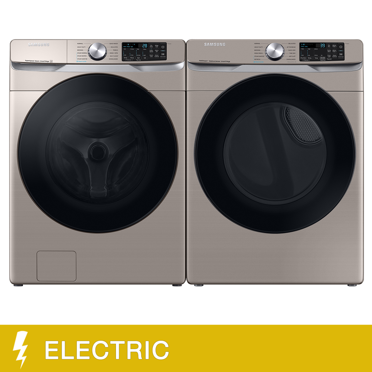 Samsung 2piece Champagne Front Load Laundry Suite with 5.2 cu. ft