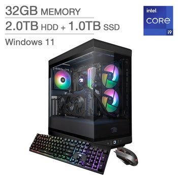 iBUYPOWER Gaming Desktop, Intel Core i9-13900KF - 32GB RAM, 2TB HDD, 1TB SSD, 16GB NVIDIA GeForce RTX 4080