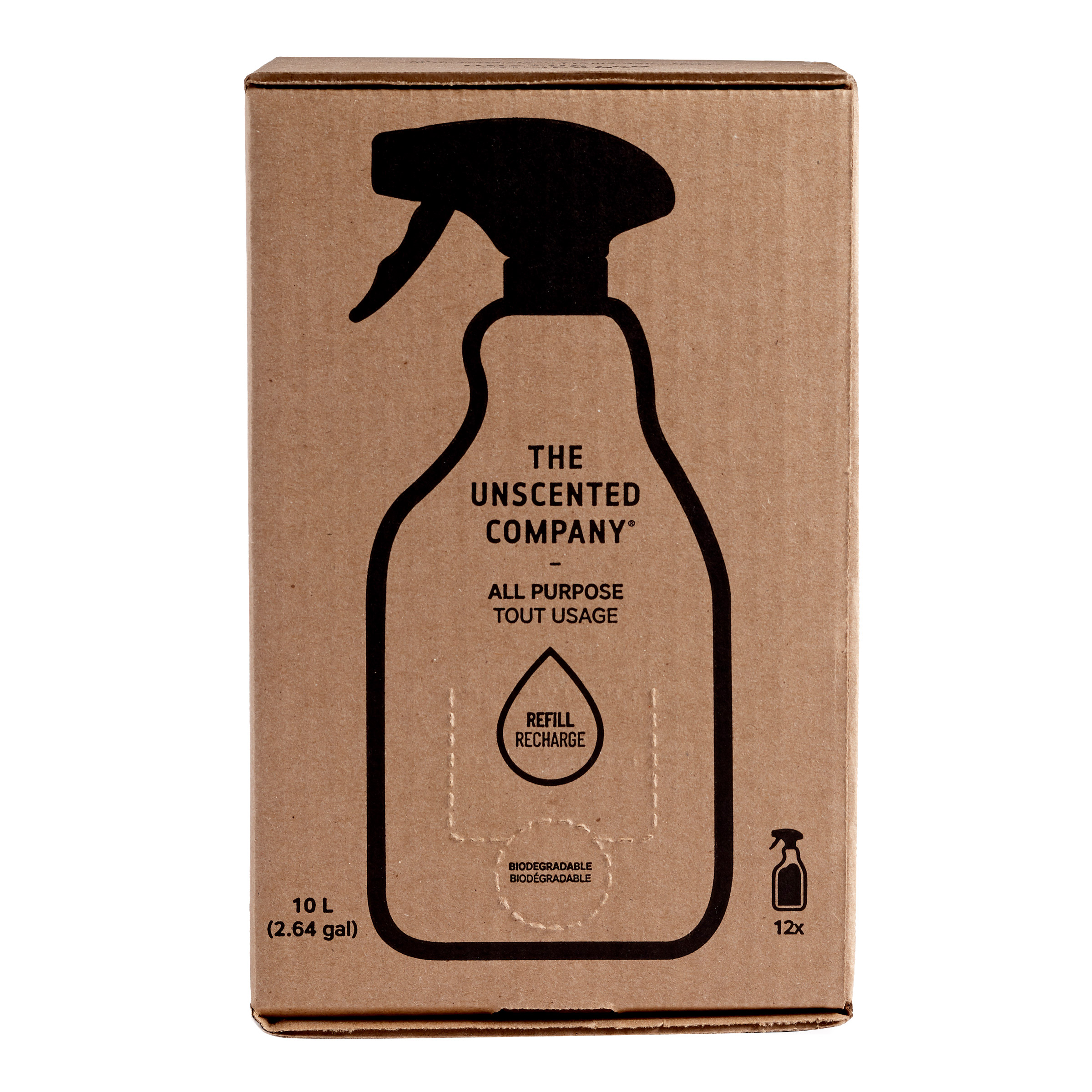 The Unscented Company All Purpose Cleaner Refill Box, 10L (2.64 gal