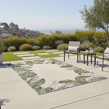 Laguna Indoor/Outdoor Area Rug, Molokai Ivory, 5'3” x 7' | Costco