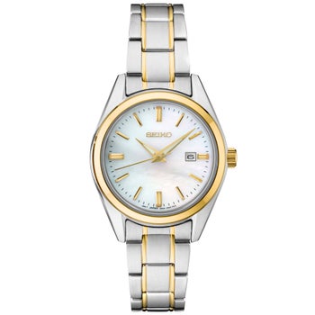 Seiko Essentials Two Tone Mother of Pearl Dial Women's Quartz