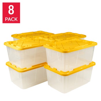 Greenmade 27 Gallon Clear Storage Bin, 8‑pack | Costco