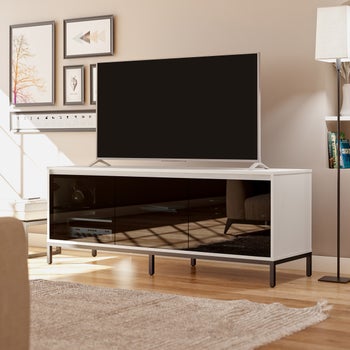 Alphason Television Stand with Smoked Glass Doors