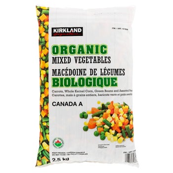 Kirkland Signature Organic Mixed Vegetables, 2.5 kg | Costco
