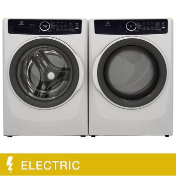 Electrolux 4 Series 2-piece Stackable White Front Load Laundry Suite with 5.0 cu. ft. Washer and 8.0 cu. ft. Dryer