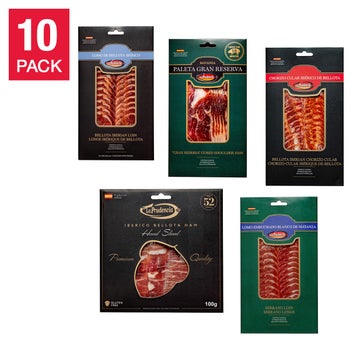 La Prudencia Assorted Spanish Meat Pack 100 g (3.5 oz) x 10 pack