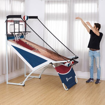 IMS 26E/28Eバスケット付54mm一式セット Medal Sports EZ Fold, One On One Arcade Basketball | Costco