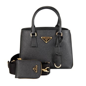 Prada Galleria Saffiano Leather Mini Bag Nero, Black | Costco