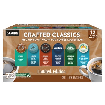 Crafted Classics Coffee K-Cup Pod Variety Pack, 72-count | Costco