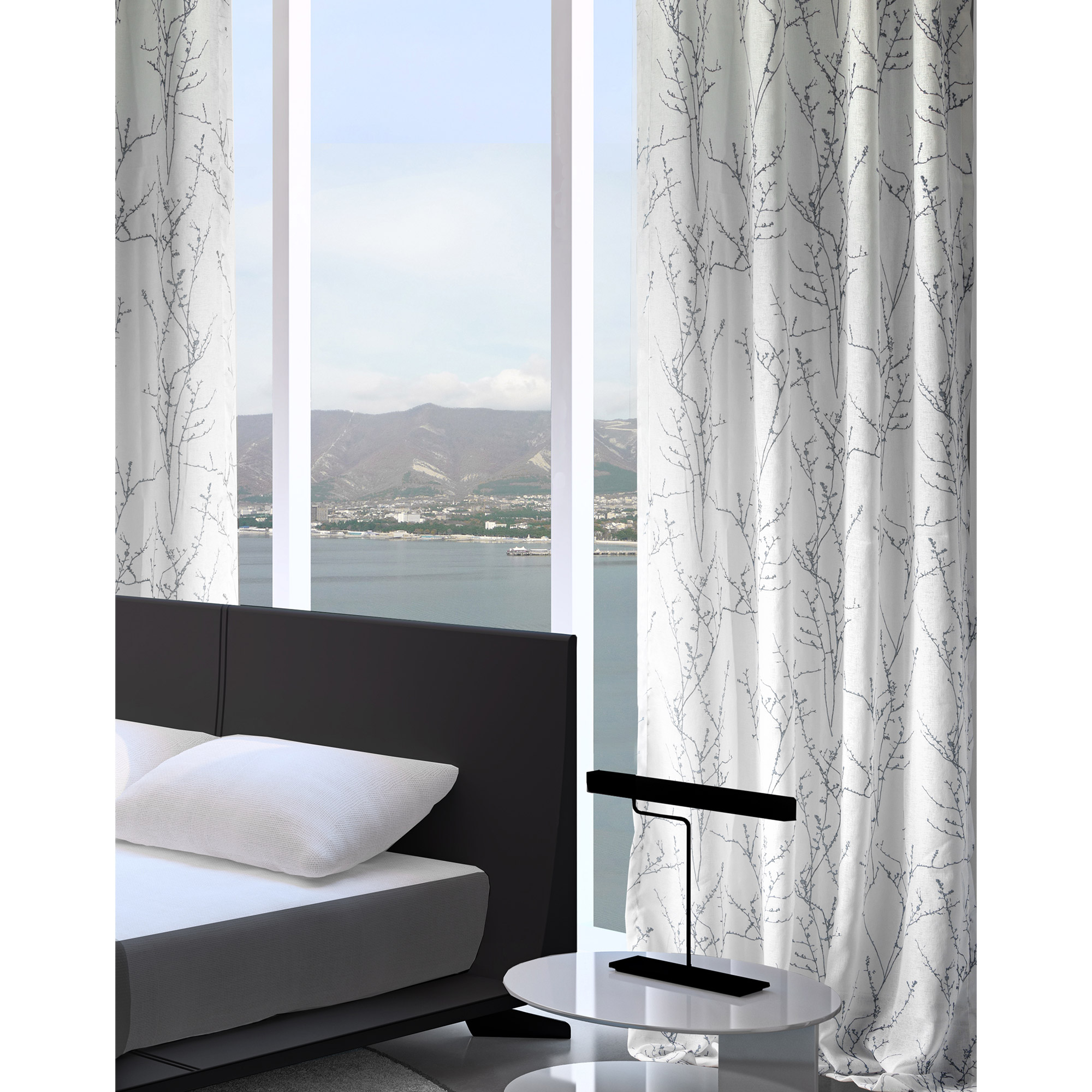 Simon Branch Sheer Curtain Panels Costco