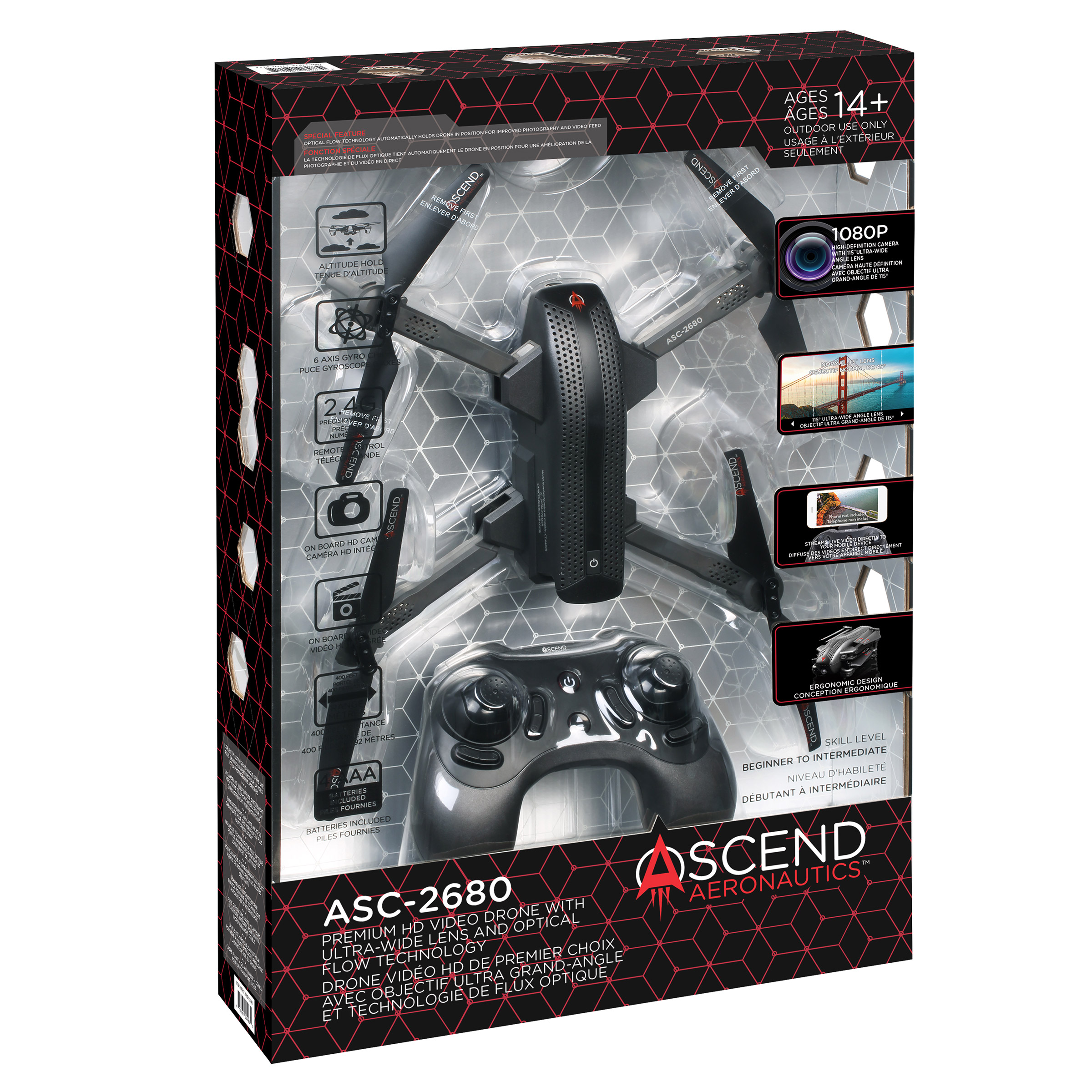 ASC2680 Ascend Aeronautics Premium HD Video Drone with Optical Flow