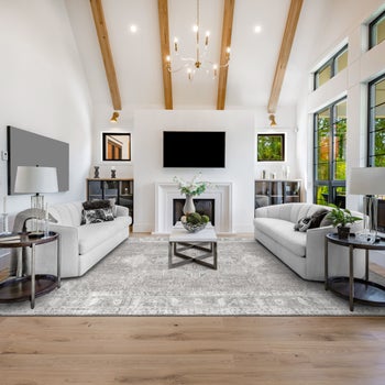 Apache Chenille Area Rug, Gilbert Gray, 9'8