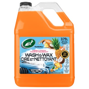 Turtle Wax Fresh & Foamy Wash & Wax, Pineapple Coconut 128oz
