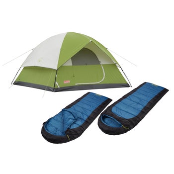 Coleman 4 Person Tent and 2 Sleeping Bag Bundle | Costco