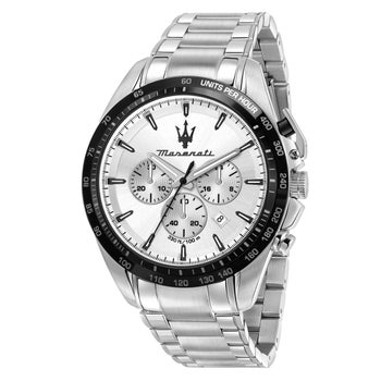 Maserati Traguardo Silver-White Dial Mens Watch | Costco