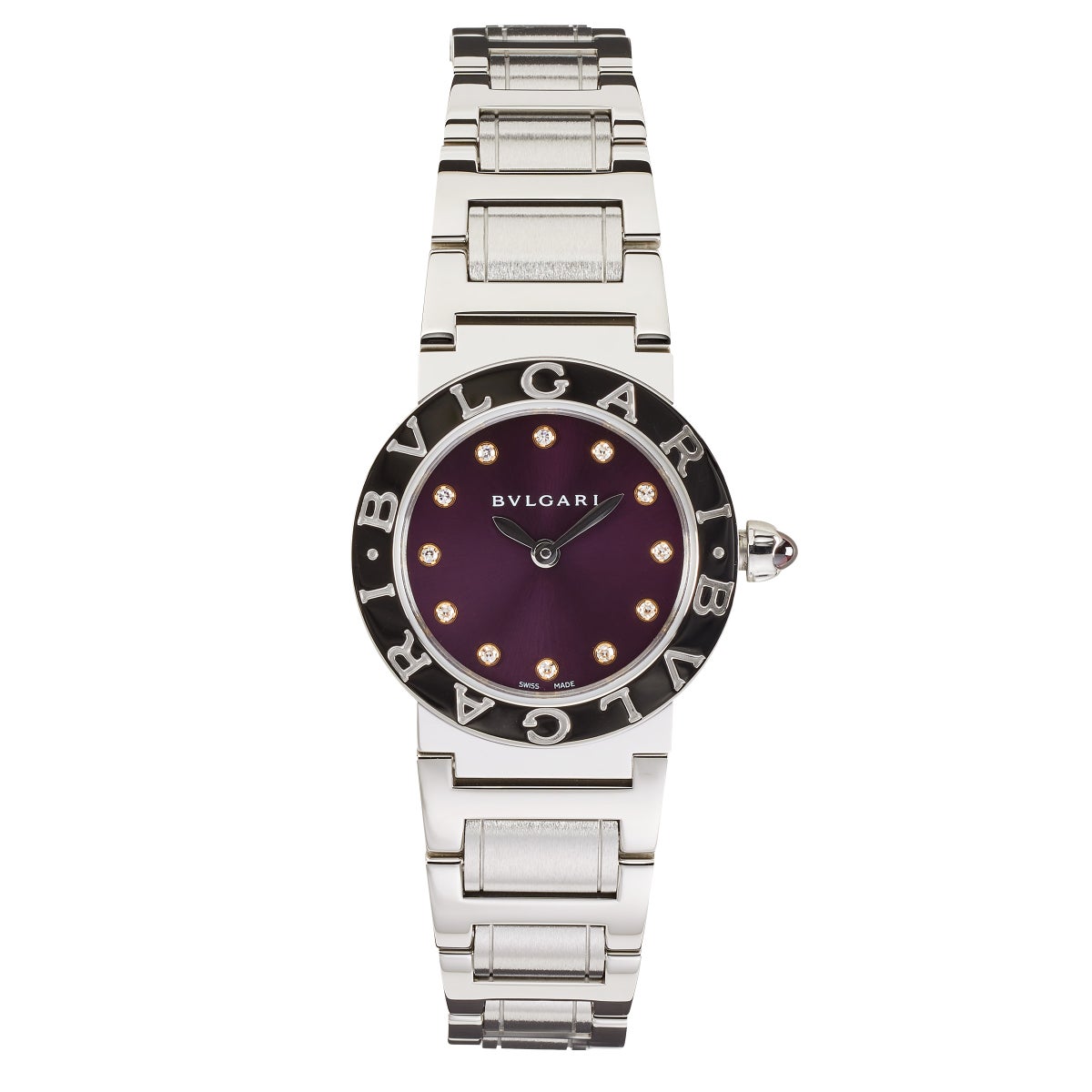 Bvlgari Purple Dial Stainless Steel Quartz Ladies Watch | Costco Bvlgari Purple Dial Stainless Steel Quartz Ladies Watch | Costco