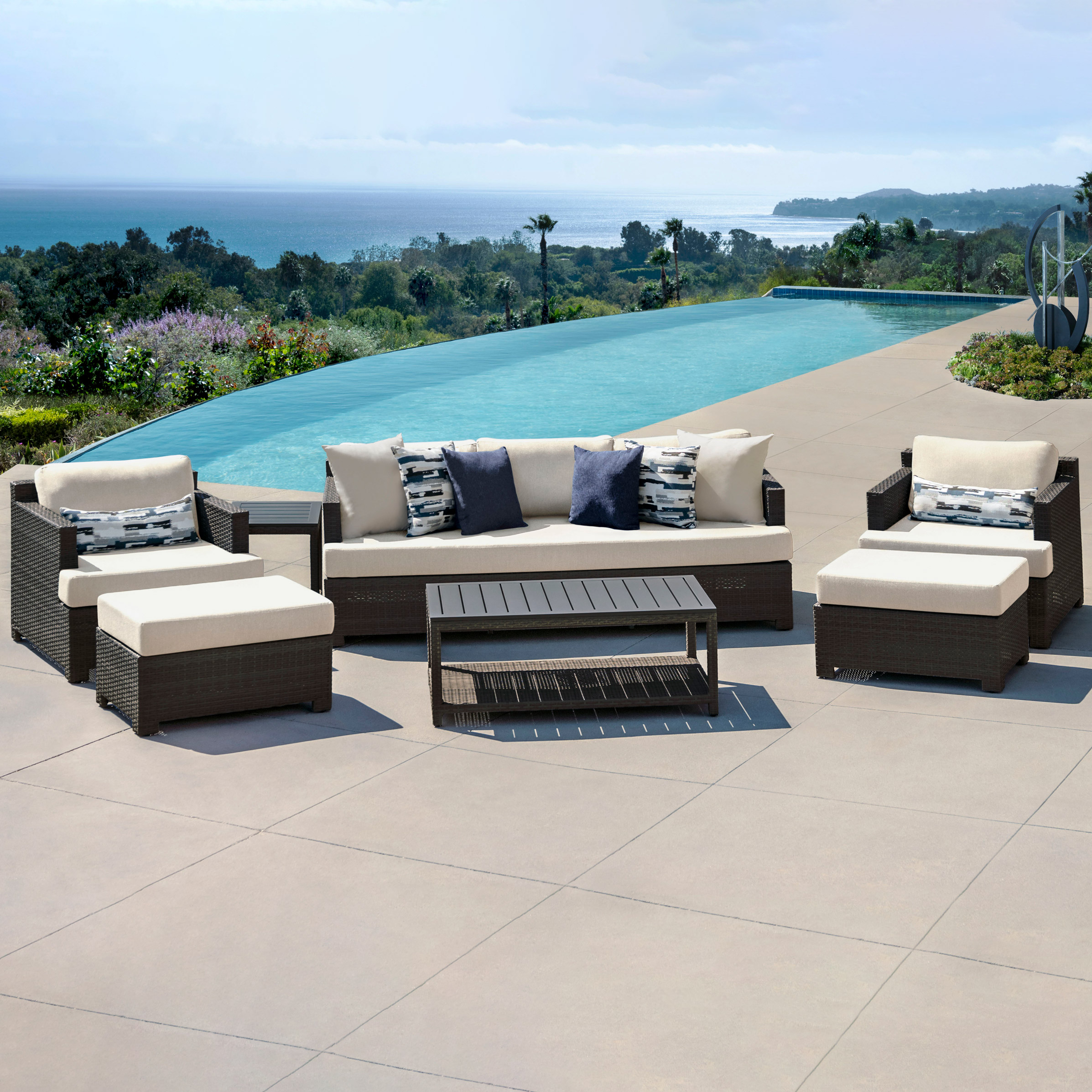 Belmont 7piece Patio Conversation Set Costco