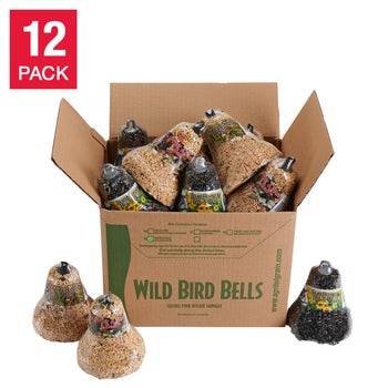 Wild Bird Assorted Bird Seed Bells, 12-pack