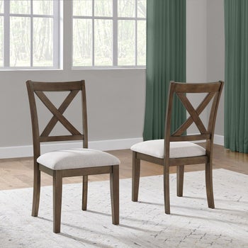 Lathan Upholstered Dining Chair, Set of 2 | Costco