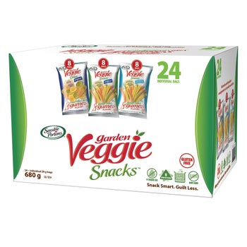 Sensible Portions Garden Veggie Snacks, Variety Pack, 24 × 28 g | Costco