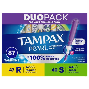 Tampax Pearl Advanced Duopack, 87-count | Costco