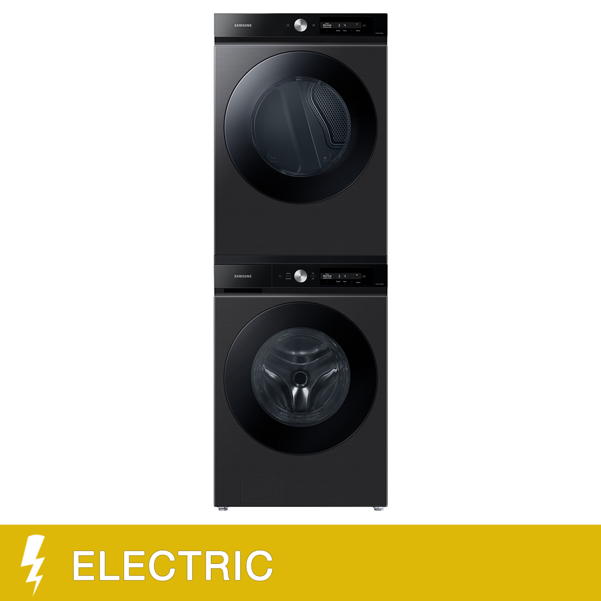 Samsung 3piece BESPOKE Black Stainless Steel Front Load Laundry Suite