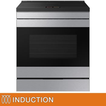 Samsung BESPOKE 30 in 6.3 cu. ft. Stainless Steel Slide-In Induction Range with AI Hub and Smart Oven Camera