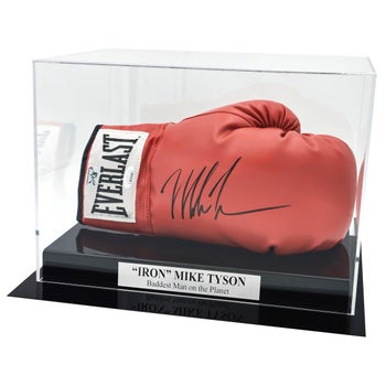 Mike Tyson Autographed Red Everlast Boxing Glove Right Hand - JSA
