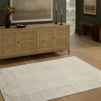Loloi Melody Wool Rug Collection, Solid Cream | Costco