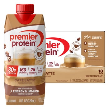 Premier 30g Protein PLUS Energy and Immune Support Shakes, Cafe