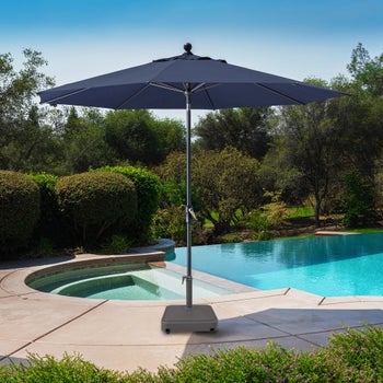 activa leisure patio umbrella ProShade 10 ft Round Auto Tilt Aluminum Market Umbrella