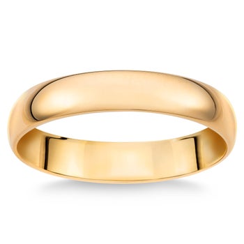 18kt Yellow Gold 4mm Comfort Fit Wedding Band | Costco