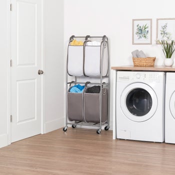 Neatfreak 2-Tier Rolling Quad Laundry Sorter | Costco