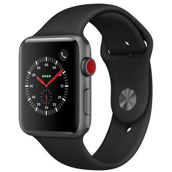 Apple Watch Series 3 GPS + Cellular with Black Sport Band - 42mm 