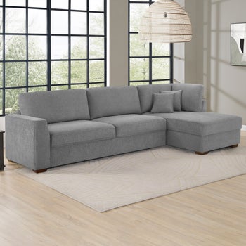 Thomasville 2-piece Convertible Fabric Sectional