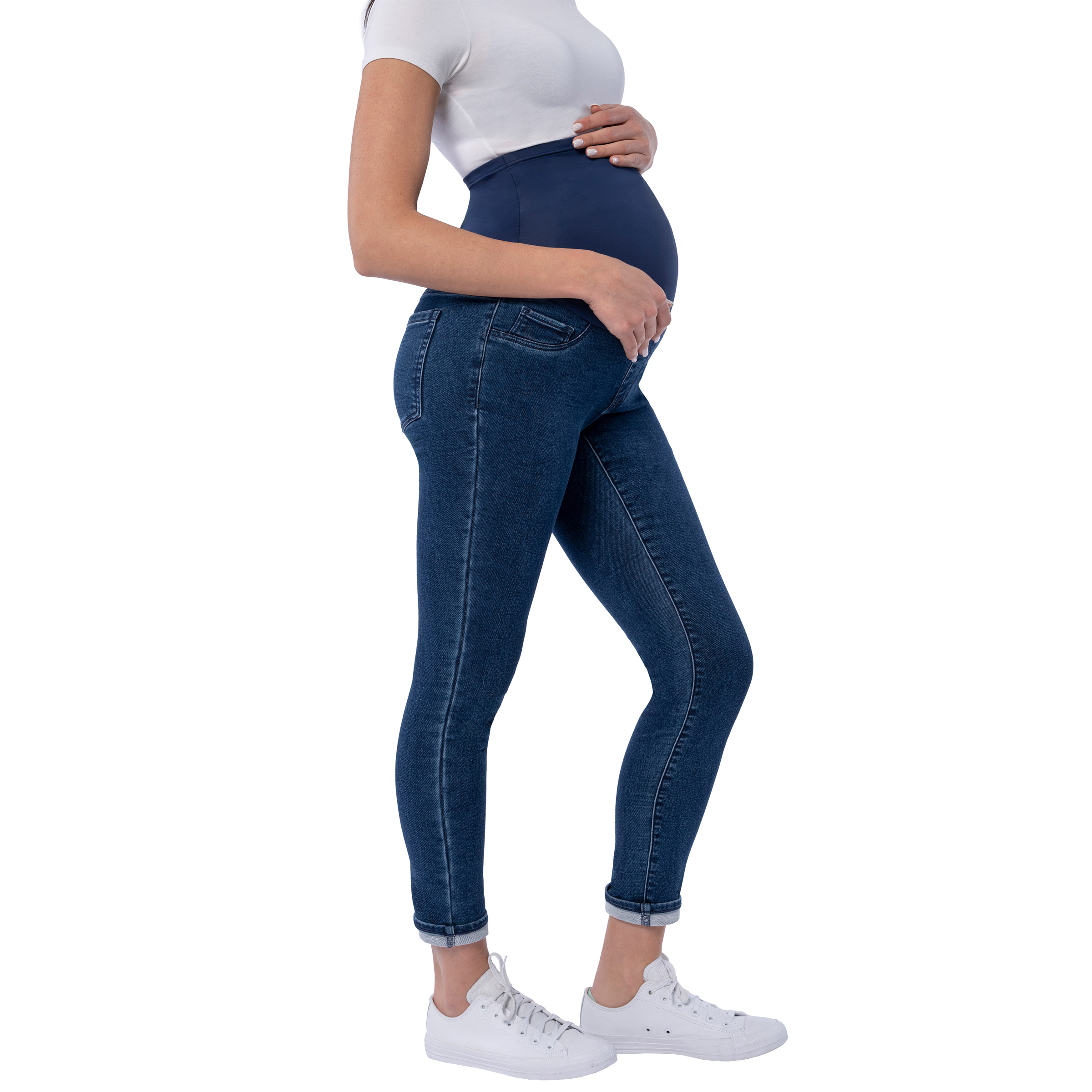 Jeans De Grossesse Taille Haute - Pantalon Maternité Automne/Hiver, Confortable, Style Décontracté
