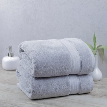 Purely Indulgent 100% Egyptian Cotton Towel Set of 2 Bath Towels