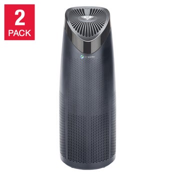 GermGuardian 4-in-1 Air Purifier with UV--C Light and Charcoal Filter, 2-pack
