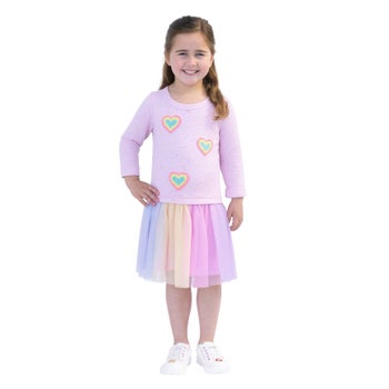 Zunie Kids' Dropwaist Tutu Dress, Pink, 3T | Costco