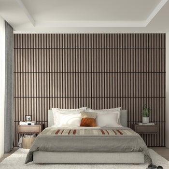 5分割のA◇モデルルーム展示品　ACTUS Skovby ELIZA Artika Sonolok Sound-Absorbing Slatted Panel Kit | Costco