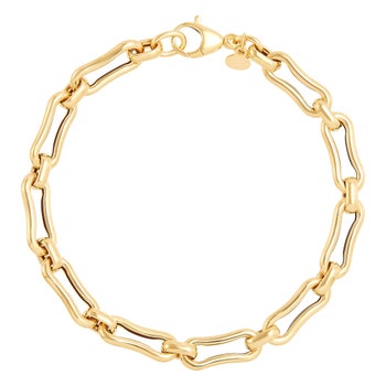 Bamboo Link Bracelet in Yellow Gold | Costco