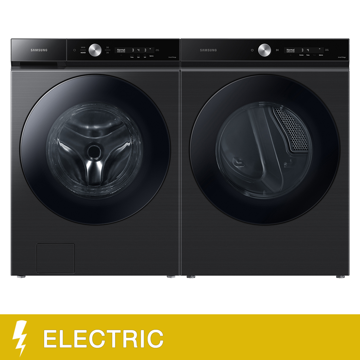 Samsung 2piece BESPOKE Black Stainless Steel Front Load Laundry Suite