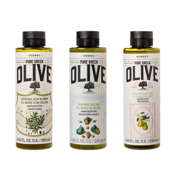 KORRES Pure Greek Olive Shower Gel Trio, 8.45 fl oz | Costco