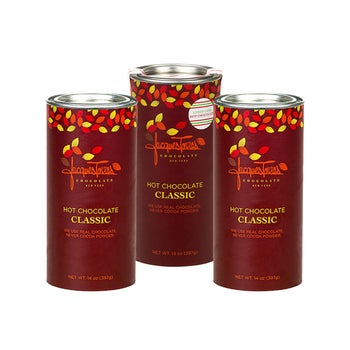 Jacques Torres 14 oz. Assorted Hot Chocolate Tin & Candy Cane Hot