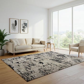 Solaris Area Rug, Argent Charcoal, 5'3” x 7' | Costco