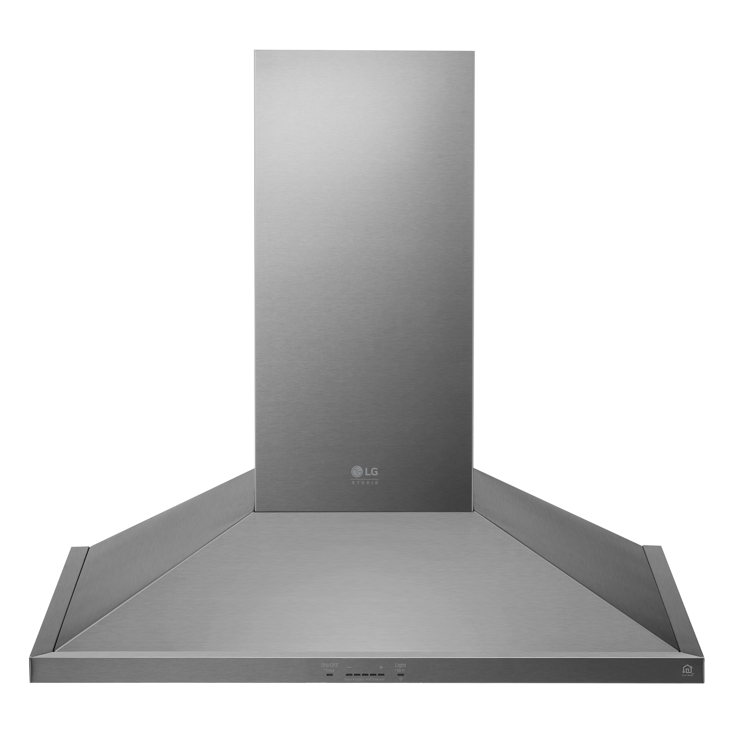 LG Studio 30 in Stainless Steel Chimney Wallmount Range Hood, 600 Max