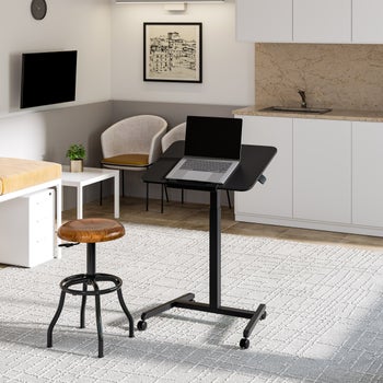 Tilting Height Adjustable Mobile Desk | Costco