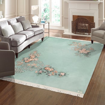 Pagoda Hand Knotted Rug Collection, Jasmin, Light Green | Costco