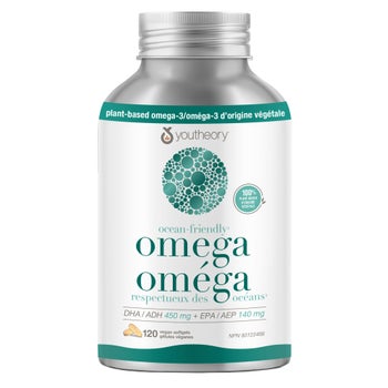 Youtheory Ocean-Friendly Omega, 120 Vegan Softgels