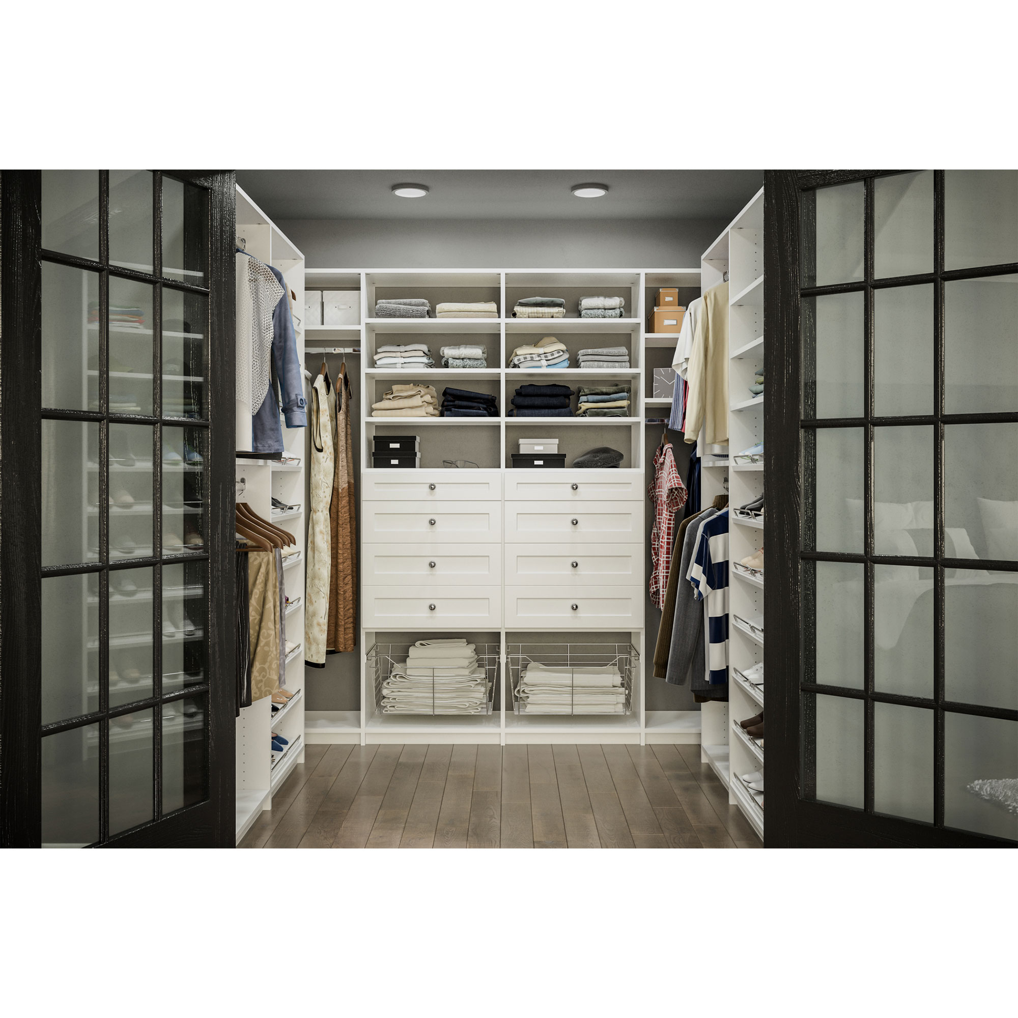 Choco closet◎　0724 ClosetMaid BrightWood 25-in x 2.11-in x 13.8-in Shoe Storage